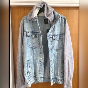 Men's Denim and Gray Jacket Original Use Large